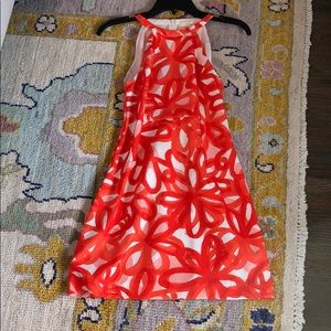 Trina Turk Orange Floral Dress